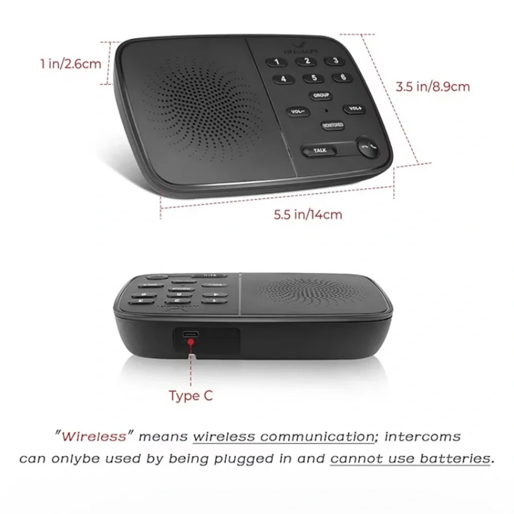 Hosmart Wireless Intercom System Two Way Real-Time - Picture 4 of 8